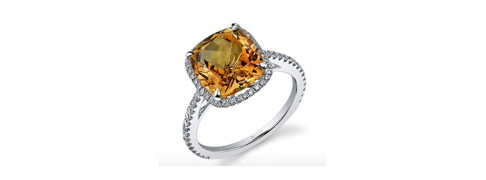 citrine engagement ring